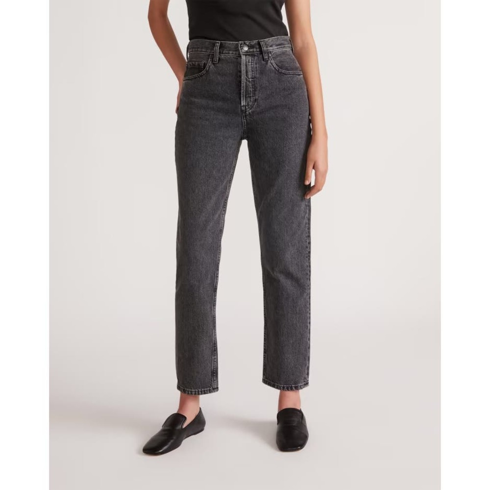 Everlane Women's Straight Leg Jeans - Dark Gray